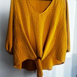 Mustard Yellow Women's Top